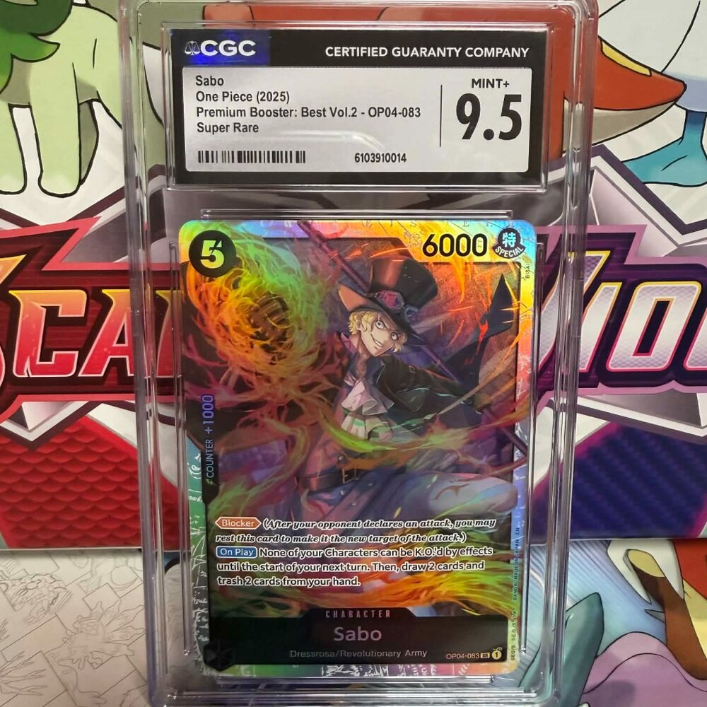One Piece Sabo OP04-083 SR - Premium Booster The Best Vol. 2 - CGC 9.5